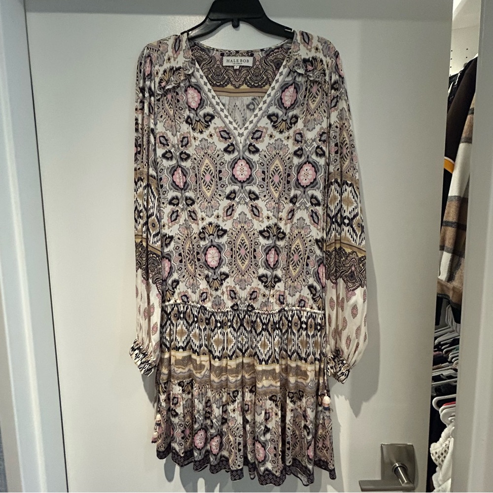 Hale Bob Los Angeles Jersey Patterned Dress